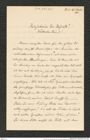 Nachlass Franz Steindachner, Brief von Eduard Graeffe an Franz Steindachner (20.11.1900), Inv.Nr. 173.27, Seite 1